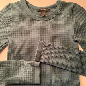 Forever 21 Green Long Sleeve Bodysuit